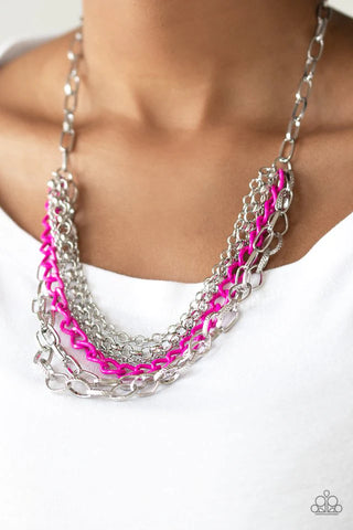 Color Bomb - Pink Necklace