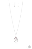 Teardrop Drama - Pink Necklace