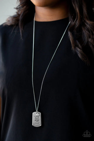 Home of the Free - White Necklace