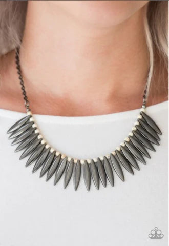 Timeless Tigeress - White Necklace