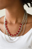 Extravagant Elegance - Red Necklace