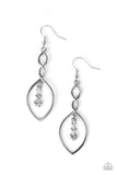 Timeless Twist - White Earrings