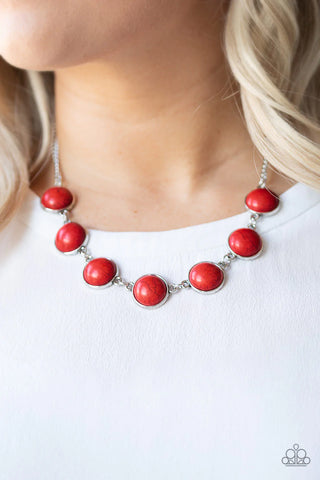 Adobe Attitude - Red Necklace