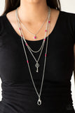 Key Keepsake - Pink Necklace