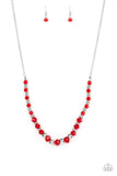 Stratosphere Sparkle - Red Necklace