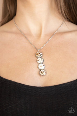 Confetti and Cocktails - White Necklace