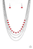 Extravagant Elegance - Red Necklace