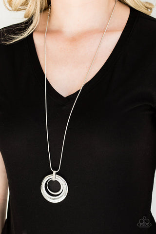 Gather Around Gorgeous - White Necklace