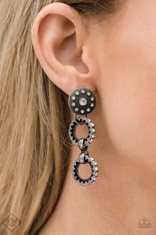 High Tech - White Post Earrings