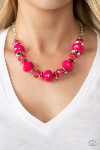 Hollywood Gossip - Pink Necklace