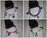 Starlet Shimmer Stretchy Bracelets with Charms (5 bracelets)