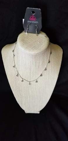 Charismatically Cupid - Fashion Fix Exclusive - Silver Choker Necklace