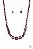 Party Pearls - Purple Necklace