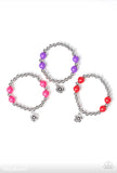 Starlet Shimmer Bracelets with Flowers 🌺- (Set of 5)