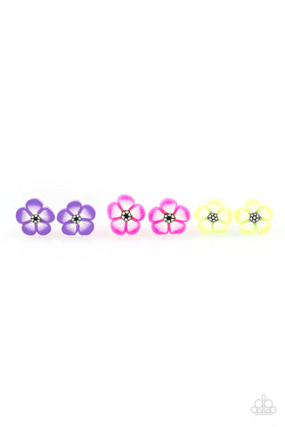 Starlet Shimmer Flower Post Back Earrings (Set of 5)