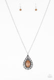 Total Tranquility-Brown Necklace